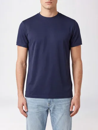 Roberto Ricci Design T-shirt girocollo a maniche corte in tessuto tecnico con logo a contrasto