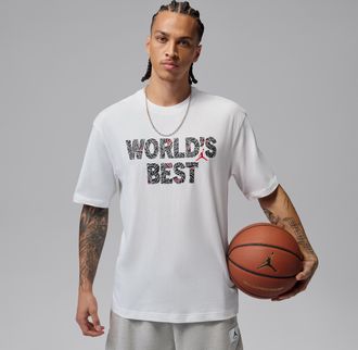 Nike Jordan Mens Jordan Brooklyn T-Shirt in White | IR2119-100