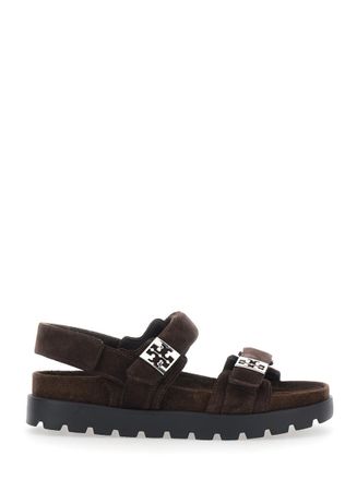 Tory Burch Brown Slingback Sandals