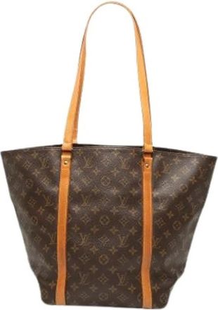 Louis Vuitton Pre-owned Sac Shopping - Dames - Vintage Shopper - Bruin - ONE Size - Leer - Vintage