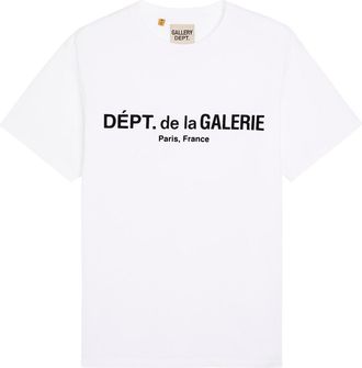 Gallery Dept. Logo Appliqu&eacute; Cotton T-shirt - White - XL
