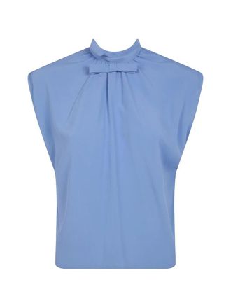 DRHOPE Silk Blend Bow Blouse