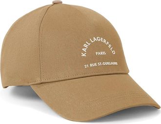 Karl Lagerfeld Rue St-Guillaume baseball cap - women - Cotton/Recycled Cotton - One Size - Neutrals