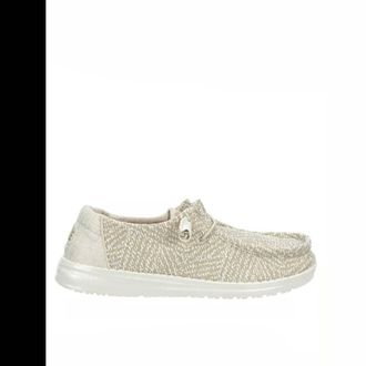 Hey Dude Womens Wendy Woven Shoes In Cream