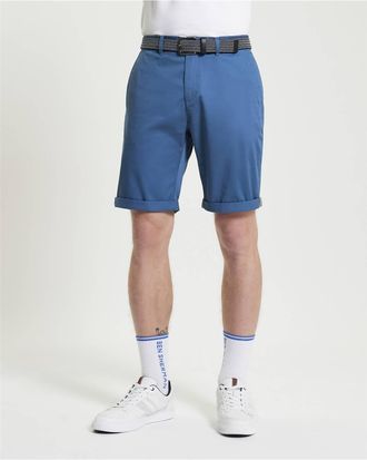 Ben Sherman Signature Classic Regular Fit Chino Short In Airforce Blue