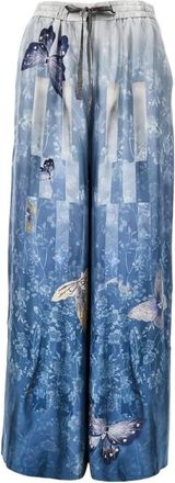 Pierre-Louis Mascia Wide Trousers, female, Blue, Size: XS Aloe Trousers