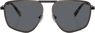 Michael Kors Silverton Dark Grey Navigator Mens Sunglasses MK1153 100587 58