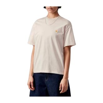 Carhartt Work in Progress Dames, Tops, Beige, Maat: S Katoen