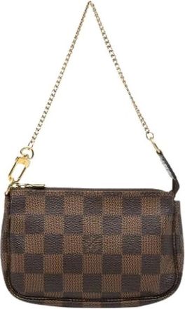 Louis Vuitton Pre-owned Mini Bags, female, Brown, Size: ONE SIZE Pre-owned Mini Pochette Accessoires