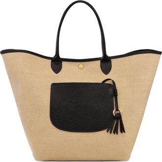 Longchamp Dames, Tassen, Beige, Maat: ONE Size Katoen