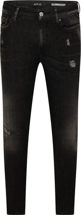 Replay Womens New Luz Skinny-Fit Jeans in Grey Cotton - Size 28W/30L