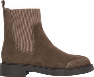 Estro & Luminara Velours Chelsea Boots - Dames - Chelseaboots - Bruin - 37 EU - Leer - Schoenen