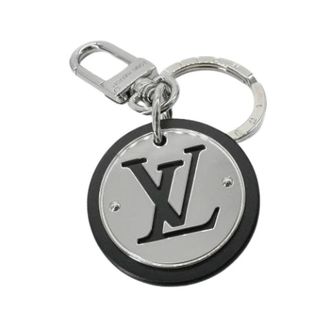 Louis Vuitton Vintage, unisex, Zwart, ONE Size, Pre-owned Zilveren Sleutelhanger