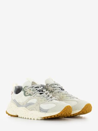 Flower Mountain Wave Hairy velour suede white