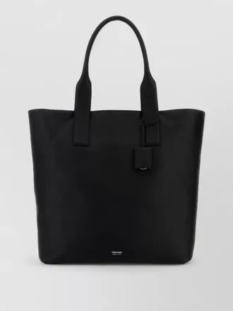 Tom Ford leather tote bag top handles detachable tag