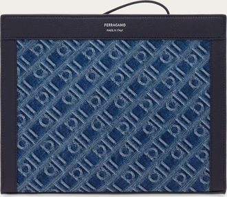 Ferragamo Uomo Pouch Ferragamo Monogram Blu