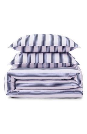 Tommy Hilfiger Campus Stripe 4-Piece Bedding Set in White/blue at Nordstrom, Size Twin Xl
