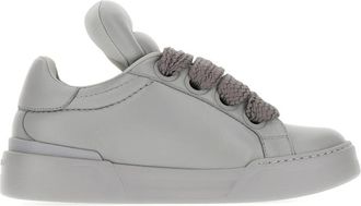 Dolce & Gabbana Mega Skate Sneakers - Heren - Sneakers - Grijs - 39 1/2 EU - Leer - Schoenen