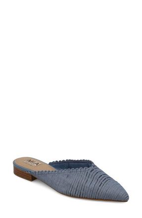 Mia Abia Pointed Toe Mule in Denim at Nordstrom, Size 6.5