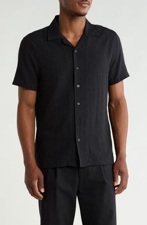 Robert Barakett Domenico Resort Camp Shirt in Black at Nordstrom Rack, Size Xx-Large