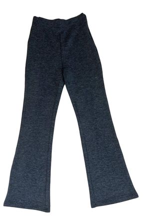 Moon River Womens Textured Bell Bottom Pants In Dark Grey