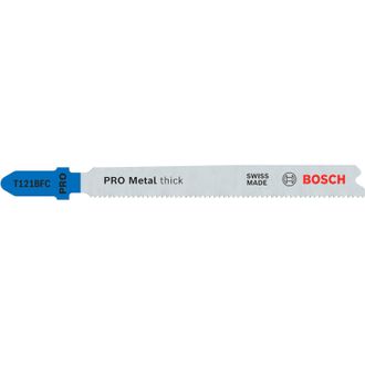 Bosch 100 Hojas De Sierra De Calar Pro Metal Thick T121bfc (para Chapas De Acero, Chapa De Acero, Longitud 92 Mm, Sierra De Calar Profesional) - Bosch