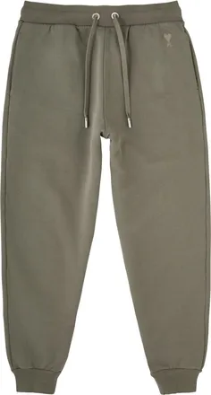 Ami Ami Paris Logo-embroidered Cotton Sweatpants - Grey - M