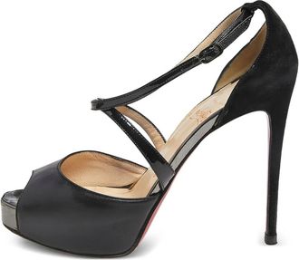 Christian Louboutin Sandali Cross Me Crisscross 150mm - Nero