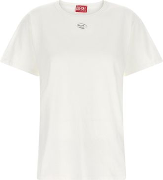 Diesel T-Normy T Shirt Bianco-Donna