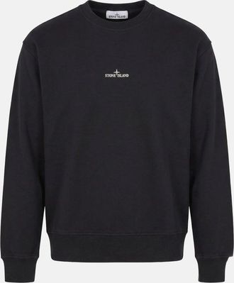 Stone Island COMPASS LOGO 6100039 SWEATSHIRT Size: XXL, colour: BLACK