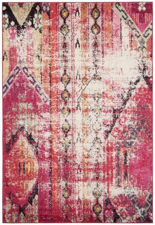 Safavieh Alfombra boho chic de polipropileno rosa/multicolor, 183 x 274 cm