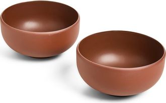 Aaron Probyn Colombo Ramen Bowl, Set of 2 in Terracotta at Nordstrom
