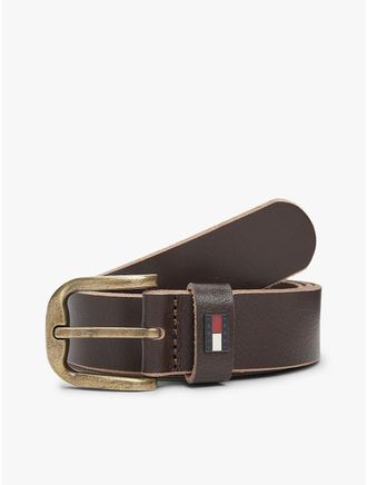 Tommy Hilfiger Mens Tommy Jeans Buffed Suede Belt - Brown - 40