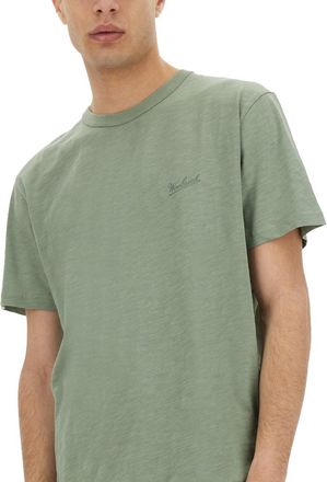 Woolrich Flamed Cotton T-Shirt - Green