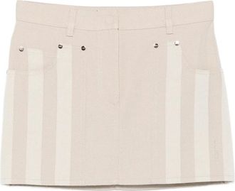 Fendi Logo-patch Mini Skirt