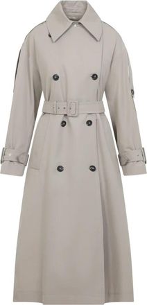 Sportmax Gocce Trench - Dames - Trenchcoats - Beige - M - Katoen - Jassen