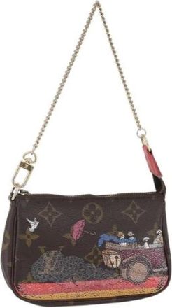 Louis Vuitton Pre-owned Mini Bags, female, Brown, Size: ONE SIZE Pre-owned Canvas Mini Bag