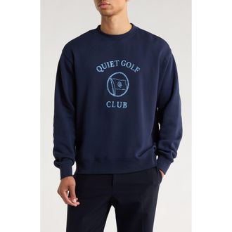Quiet Golf Bay Club Sweathshirt in Navy at Nordstrom Rack, Size Small