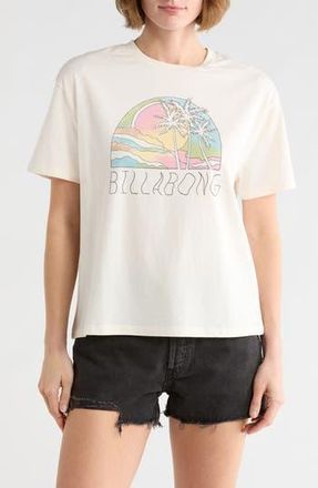 Billabong Escape To Nature Logo Graphic T-Shirt in Salt Crystal at Nordstrom Rack, Size X-Small