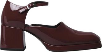 Miista Burgundy Court Platte Schoenen - Dames - Pumps - Bruin - 39 EU - Schoenen
