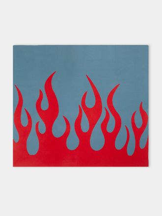 Frenckenberger Sylvie Fleury Flame Cashmere Throw (79in/2m)