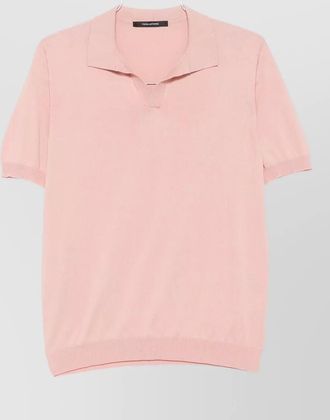Tagliatore cotton short-sleeve polo sweater