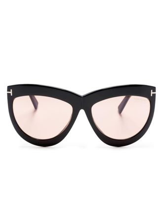 Tom Ford Eyewear Occhiali da sole oversize Doris - Nero