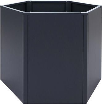 Hhg [nunca Usado] Banco Elevado Hhg-457, Banco Elevado Met&aacute;lico Para Verduras/plantas, Jardinera, Maceta, Jard&iacute;n, Acero, 77 X 100 X 88 Cm, Antracita