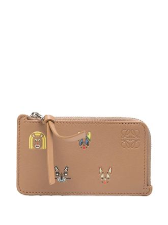 Loewe zipped animals-print wallet - Brown
