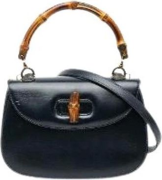 Gucci Pre-owned Handbags, female, Black, Size: ONE SIZE Pre-owned Vintage Handbag