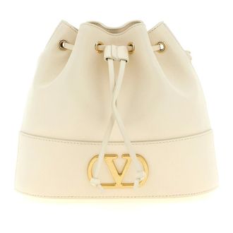 Valentino Garavani Dames, Tassen, Beige, Maat: ONE Size Leer
