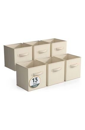 Sorbus 6-Pack Collapsible Storage Cube in Beige at Nordstrom Rack
