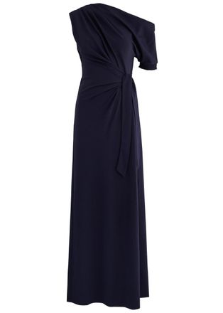 Diane Von F&uuml;rstenberg Diane Von Furstenberg Avi Wrap-effect Jersey Maxi Dress - Dark Navy - XS (UK6 /xs)