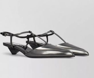 Prada leather flat sandals
